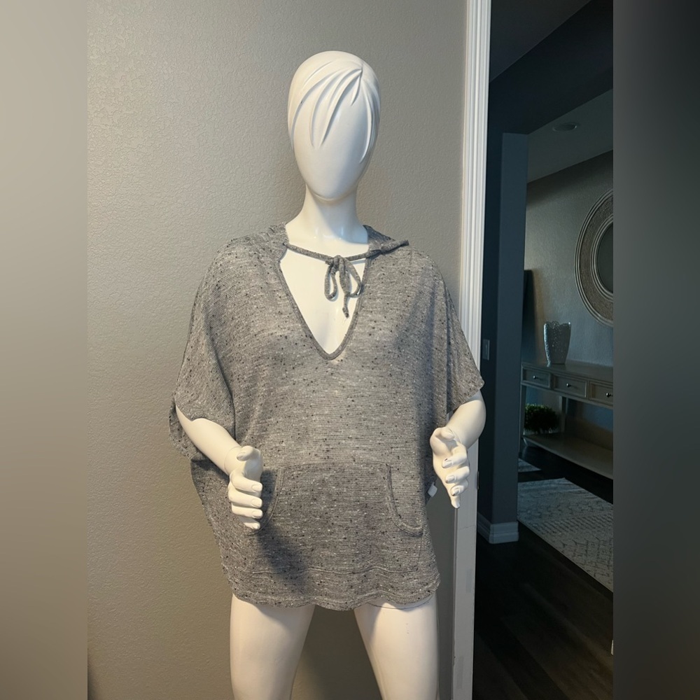 Lane Bryant Gray Knit Poncho Top size 18/20